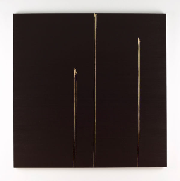 Three Identified Forms 2008 oil on canvas 222 x 220 cm